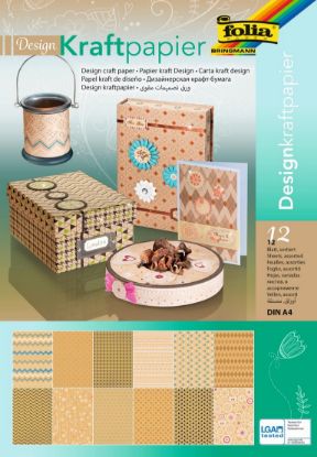 Show details for Design-Kraftpapierblock 120gr. sort. Picture of Design-Kraftpapierblock 120gr. sort.
