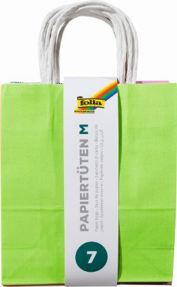 Zeige Details für Papiertüten M, 110gr. Kraftp. farbig sort. 18x8x21 Bild von Papiertüten M, 110gr. Kraftp. farbig sort. 18x8x21