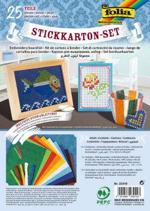 Show details for Stickkarton Set, 25-tlg. Picture of Stickkarton Set, 25-tlg.