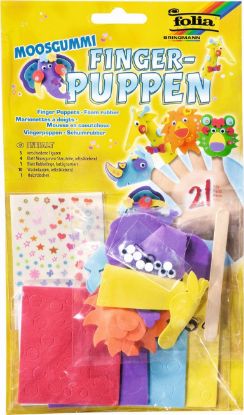 Picture of Fingerpuppen aus Moosgummi Zootiere mit Zubehör