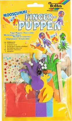 Picture of Fingerpuppen aus Moosgummi Wassertiere mit Zubehör