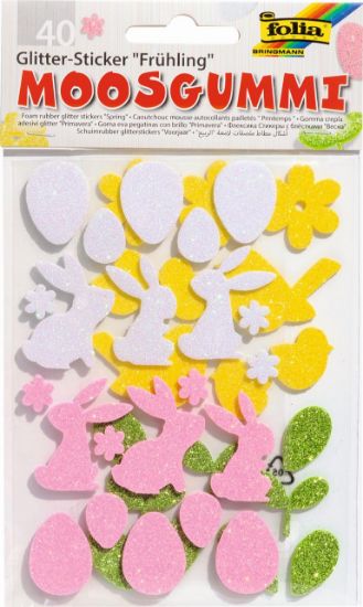 Bild von Moosgummi Glitter Sticker Ostern