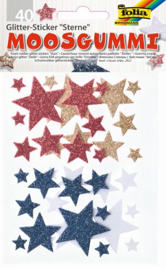 Picture of Moosgummi Glitter Sticker Sterne