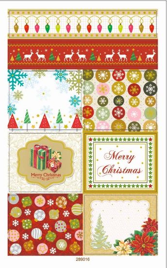 Bild von Washi Sticker "Weihnachten" 10x16cm 10 Blatt