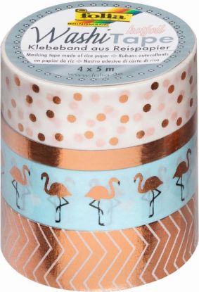 Zeige Details für Washi-Tape 4er-Set rosegold Bild von Washi-Tape 4er-Set rosegold