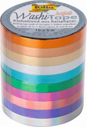 Zeige Details für Washi-Tape 10er-Set bunt Bild von Washi-Tape 10er-Set bunt