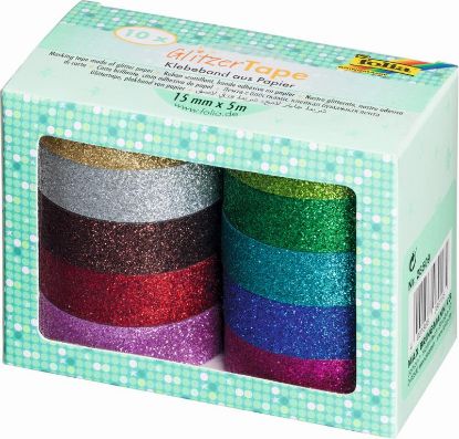 Zeige Details für Glitzer Tape 10er Set 5x15mm Bild von Glitzer Tape 10er Set 5x15mm