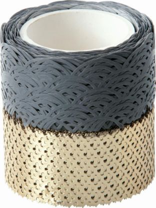 Zeige Details für Washi Decor 2 Rollen gold, grau Bild von Washi Decor 2 Rollen gold, grau