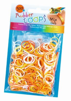 Zeige Details für Rubber Loops mix gelb Bild von Rubber Loops mix gelb