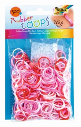 Zeige Details für Rubber Loops mix rot Bild von Rubber Loops mix rot