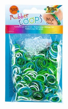 Zeige Details für Rubber Loops mix grün Bild von Rubber Loops mix grün