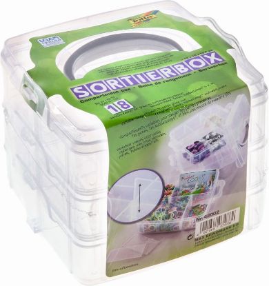 Zeige Details für Sortierbox 18 variable Fächer 15x15x12,5cm Bild von Sortierbox 18 variable Fächer 15x15x12,5cm