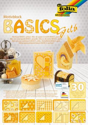 Show details for Motivblock BASICS 24x34cm gelb Picture of Motivblock BASICS 24x34cm gelb