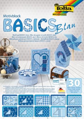 Show details for Motivblock BASICS 24x34cm blau Picture of Motivblock BASICS 24x34cm blau