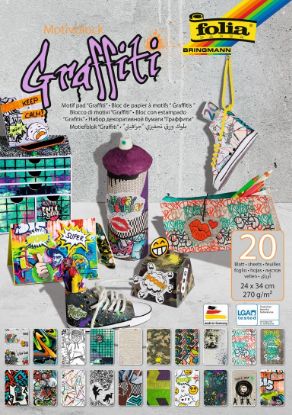 Show details for Motivblock Graffiti 24x34 cm Picture of Motivblock Graffiti 24x34 cm