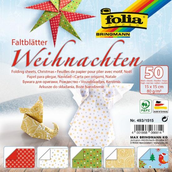 Picture of Faltblätter Weihnachten 15x15cm