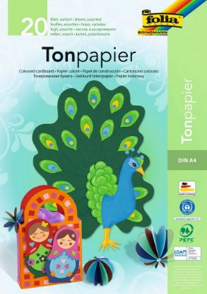 Zeige Details für Tonpapierblock A4 130gr. 20 Blatt 10 Farben Bild von Tonpapierblock A4 130gr. 20 Blatt 10 Farben