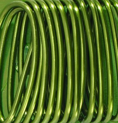 Bild von Aluminiumdraht 2mm x 5 m grün
