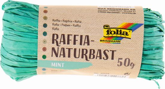 Bild von Raffia-Naturbast 50gr. Bündel - mint