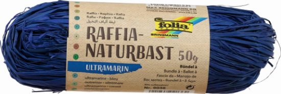 Picture of Raffia-Naturbast 50gr. Bündel - ultramarin