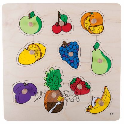 Bild von Knopf-Puzzle Obst