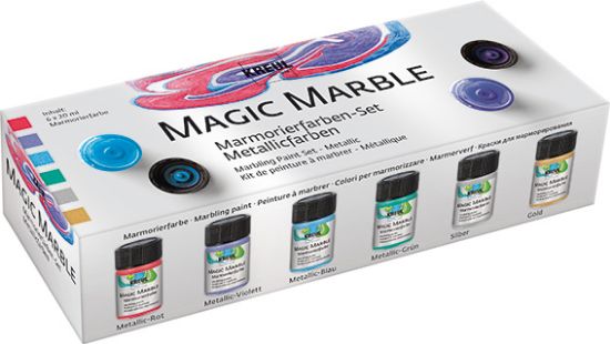 Bild von Magic Marble - Marmorierfarbe Metallic 6er Set