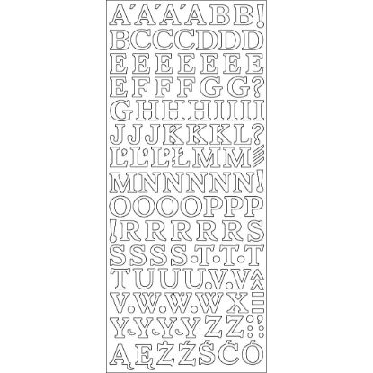 Show details for Motivbogen ABC - silber Picture of Motivbogen ABC - silber