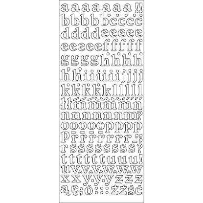 Show details for Motivbogen - abc - silber Picture of Motivbogen - abc - silber