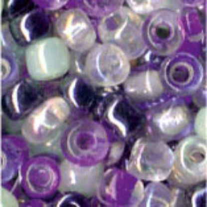 Bild von Rocailles Perlen Mix in Dose lila
