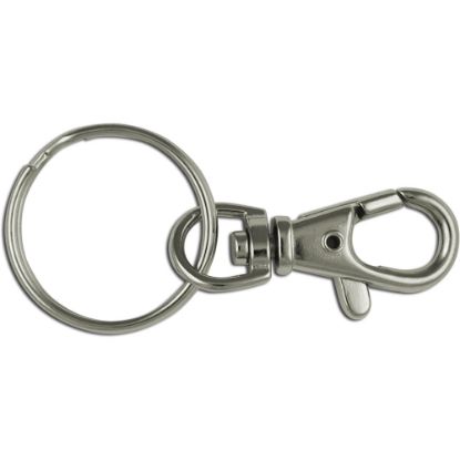 Bild von Schlüsselkarabinerhaken mit Ring 2 Stck. Ø 27mm