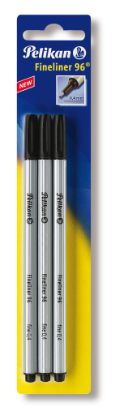 Show details for Fineliner schwarz 3er Blister Picture of Fineliner schwarz 3er Blister