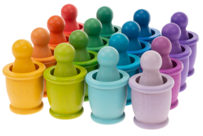Zeige Details für Regenbogen Figuren mit Farbbecher, 32-tlg. Bild von Regenbogen Figuren mit Farbbecher, 32-tlg.