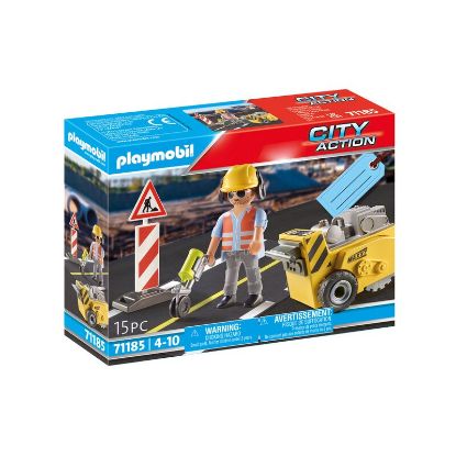 Show details for Bauarbeiter mit Kantenfräser (Markenspielware > playmobil® > City) Picture of Bauarbeiter mit Kantenfräser (Markenspielware > playmobil® > City)