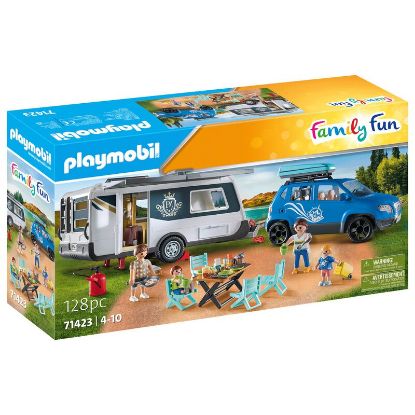 Show details for Wohnwagen mit Auto (Markenspielware > playmobil® > Family Fun) Picture of Wohnwagen mit Auto (Markenspielware > playmobil® > Family Fun)