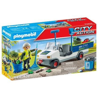 Show details for Stadtreinigung mit E-Fahrzeug (Markenspielware > playmobil® > City) Picture of Stadtreinigung mit E-Fahrzeug (Markenspielware > playmobil® > City)