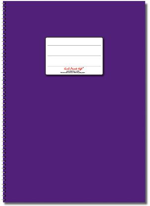 Bild von Collegeblock A4 liniert - 80 Blatt - violett