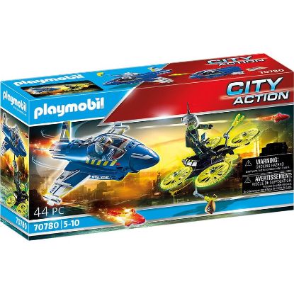 Show details for Polizei-Jet: Drohnen-Verfolgung (Markenspielware > playmobil® > City) Picture of Polizei-Jet: Drohnen-Verfolgung (Markenspielware > playmobil® > City)