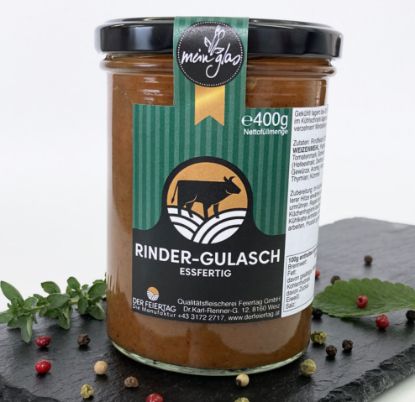 Zeige Details für mein Glas - Rinder-Gulasch essfertig 400g - Vorbestellung bis Donnerstag 11:00 Uhr Bild von mein Glas - Rinder-Gulasch essfertig 400g - Vorbestellung bis Donnerstag 11:00 Uhr