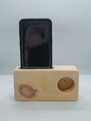 Zeige Details für Zirbenholz Handy Lautsprecher Bild von Zirbenholz Handy Lautsprecher