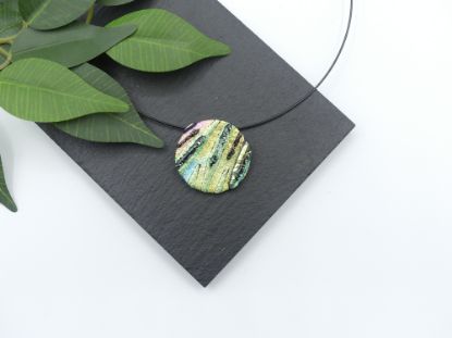 Zeige Details für Glasanhänger - Kollektion "Mosaik" - gelb/grün/blau Bild von Glasanhänger - Kollektion "Mosaik" - gelb/grün/blau