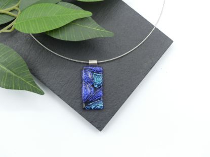 Zeige Details für Glasanhänger - Kollektion "Mosaik" - blau Bild von Glasanhänger - Kollektion "Mosaik" - blau