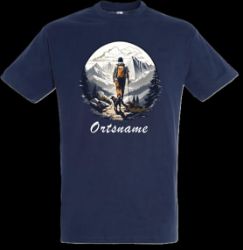 Picture of  Tshirt- Wanderer mit Hund