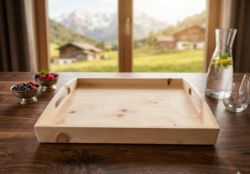 Bild von Zirbenholz Serviertablett