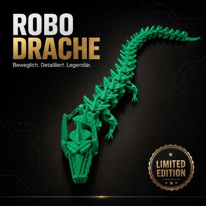 Picture of Beweglicher Drache / Grün / 32cm
