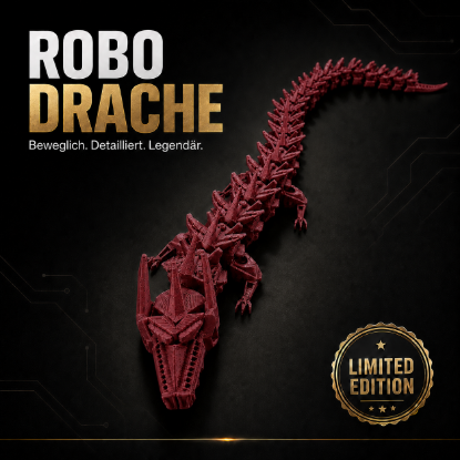 Picture of Beweglicher Drache / Rot / 32cm