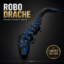 Picture of Beweglicher Drache / Orange-Blau / 32cm